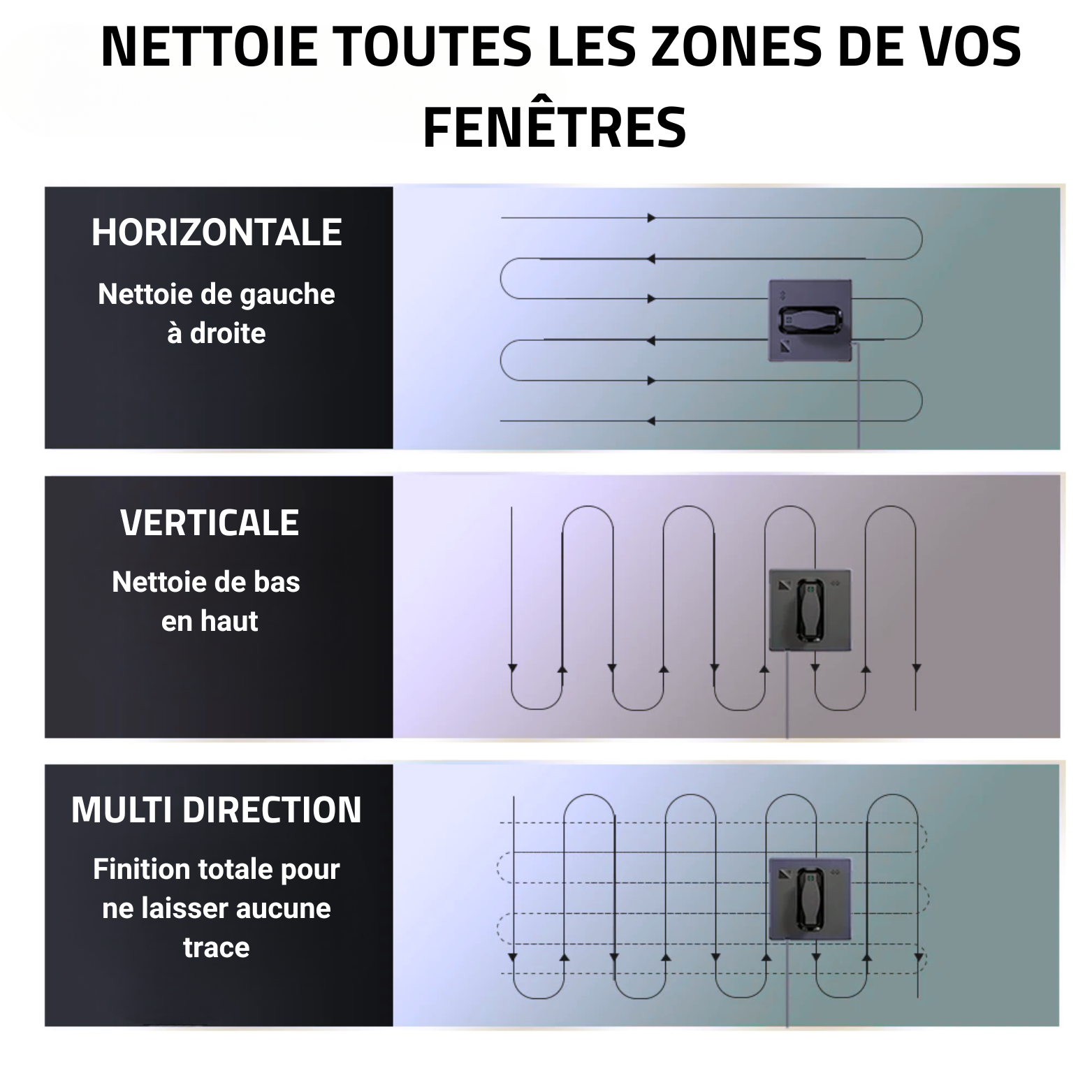 HESSEN V8-Pro™ – Robot Lave-Vitre Automatique à Double Pulvérisation | Pas de Traces | Sécurité Anti-Chute