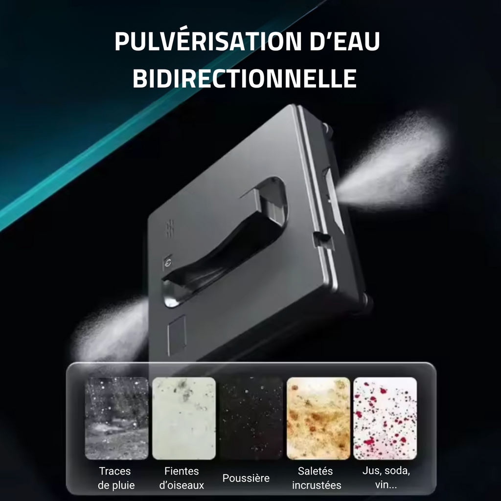 HESSEN V8-Pro™ – Robot Lave-Vitre Automatique à Double Pulvérisation | Pas de Traces | Sécurité Anti-Chute