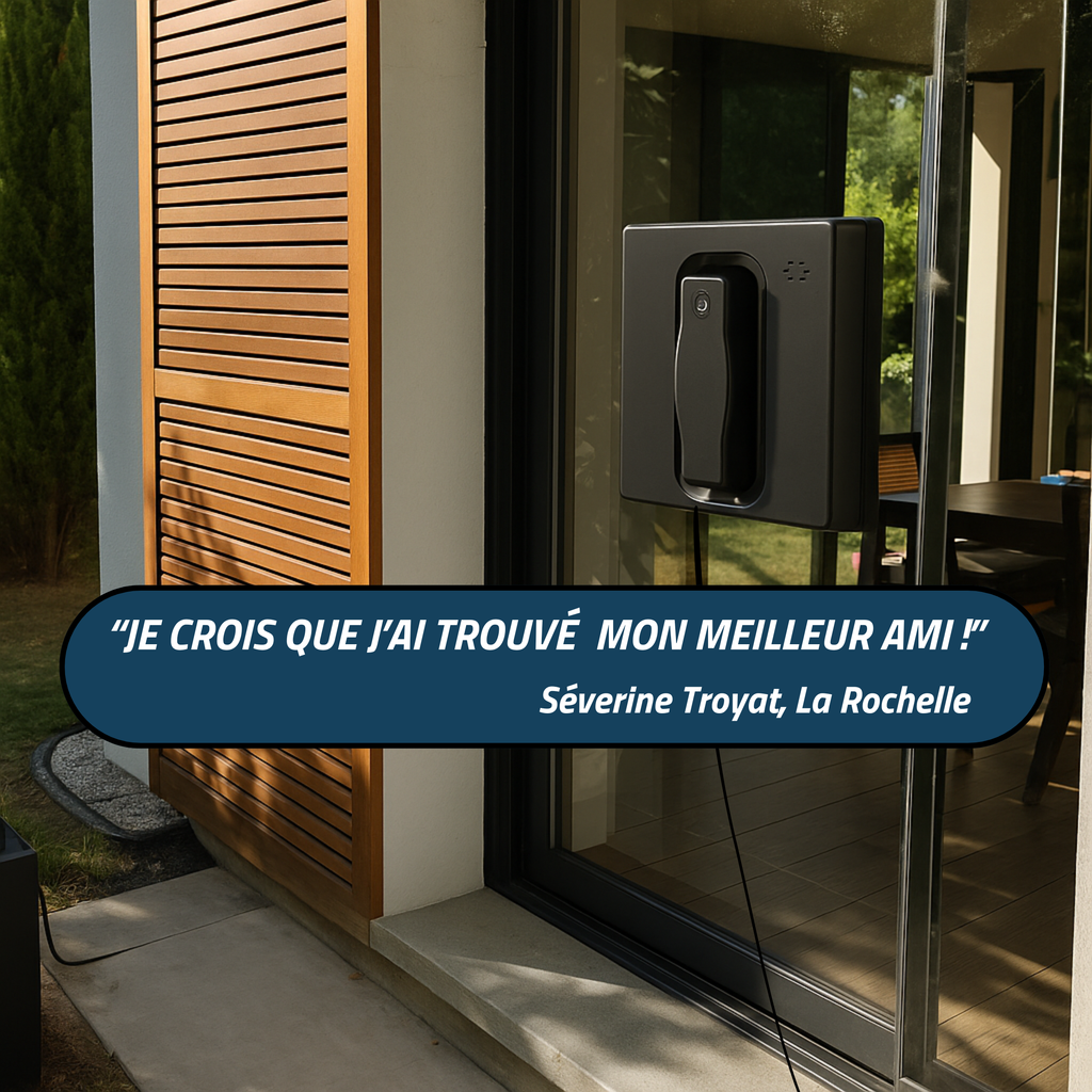 HESSEN V8-Pro™ – Robot Lave-Vitre Automatique à Double Pulvérisation | Pas de Traces | Sécurité Anti-Chute