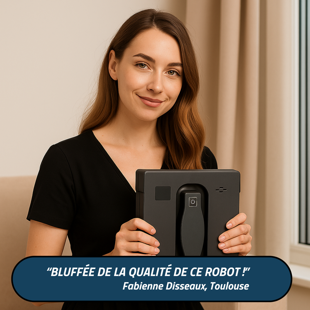 HESSEN V8-Pro™ – Robot Lave-Vitre Automatique à Double Pulvérisation | Pas de Traces | Sécurité Anti-Chute