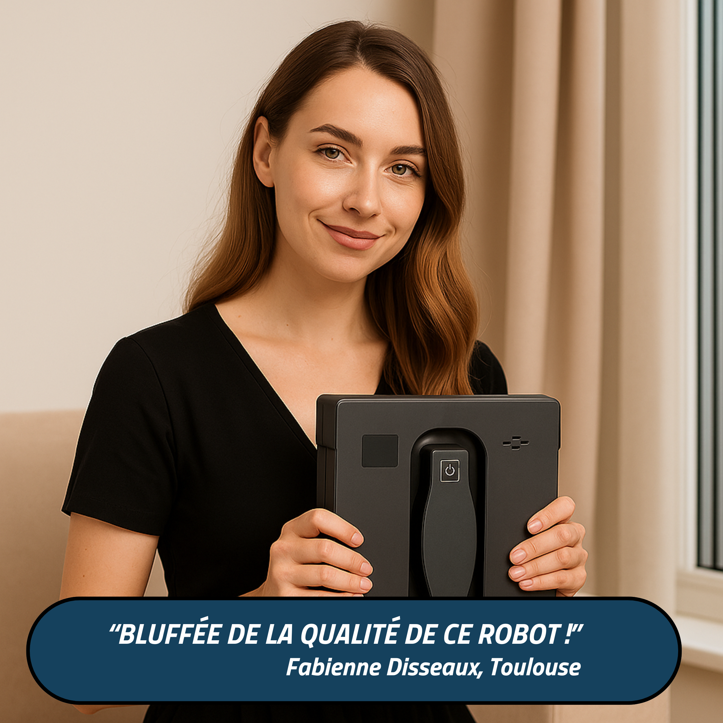 HESSEN V8-Pro™ – Robot Lave-Vitre Automatique à Double Pulvérisation | Pas de Traces | Sécurité Anti-Chute