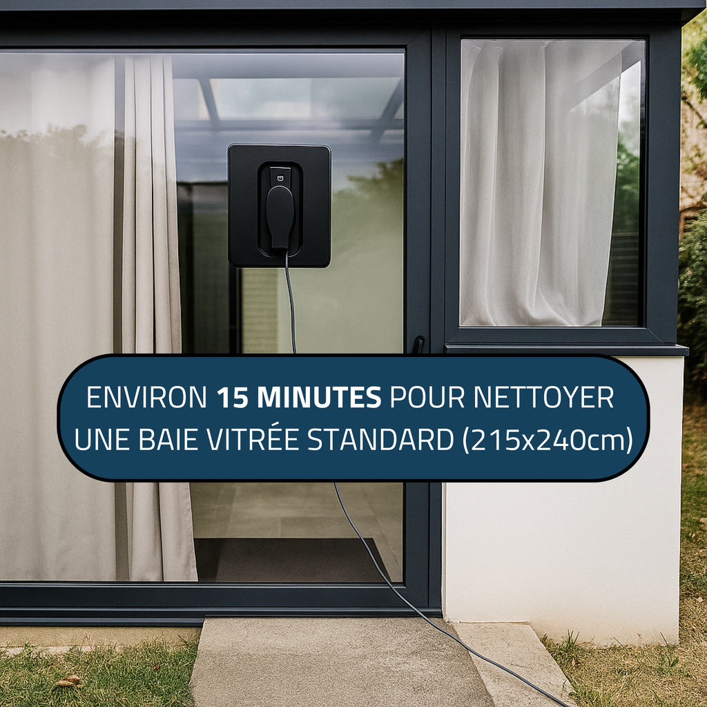 HESSEN V8-Pro™ – Robot Lave-Vitre Automatique à Double Pulvérisation | Pas de Traces | Sécurité Anti-Chute