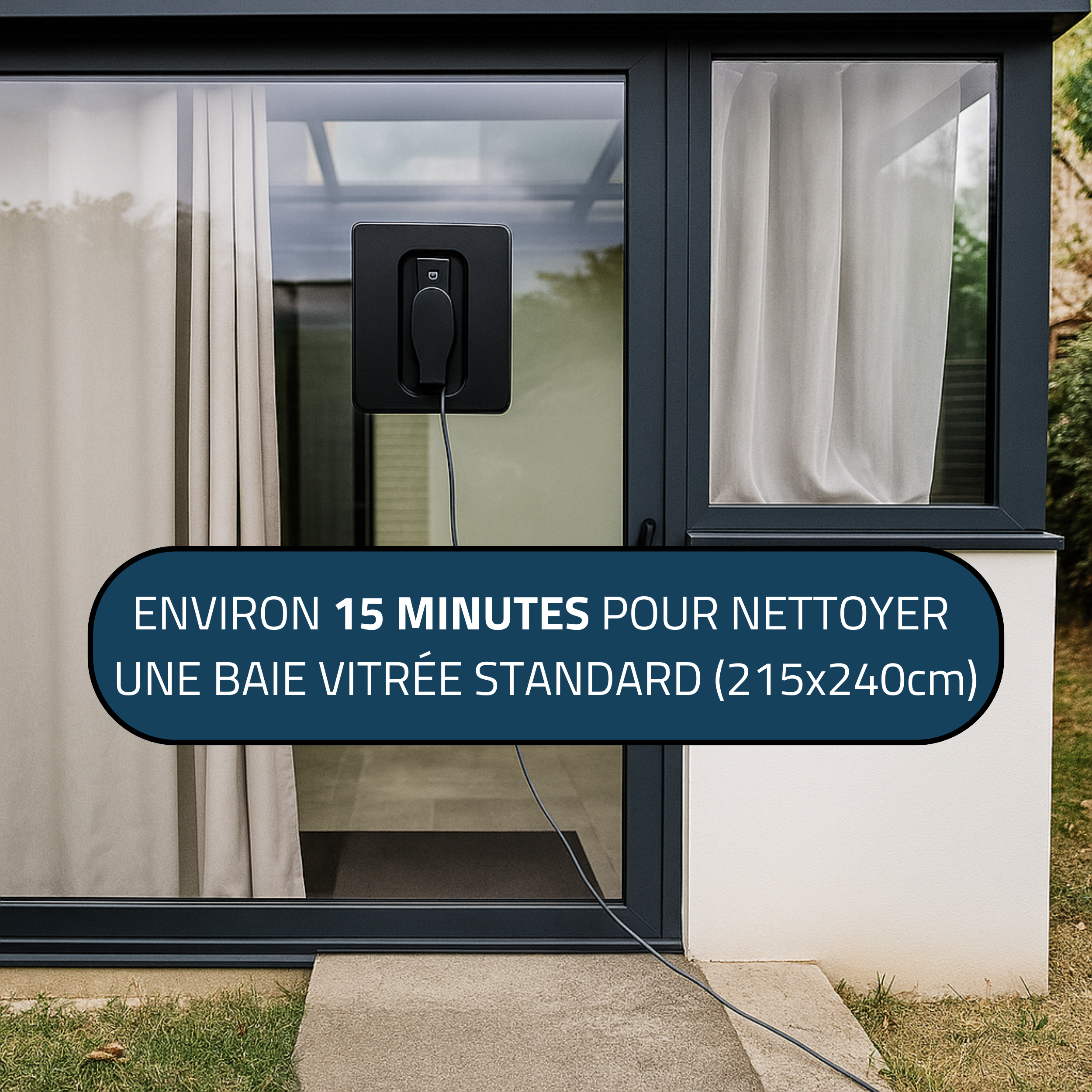 HESSEN V8-Pro™ – Robot Lave-Vitre Automatique à Double Pulvérisation | Pas de Traces | Sécurité Anti-Chute